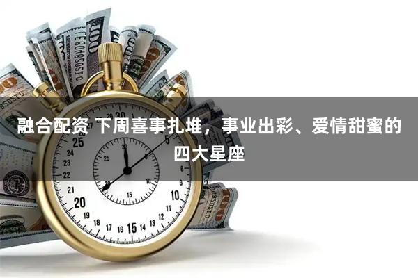 融合配资 下周喜事扎堆,事业出彩、爱情甜蜜的四大星座