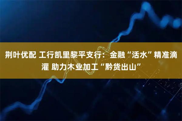 荆叶优配 工行凯里黎平支行:金融“活水”精准滴灌 助力木业加工“黔货出山”